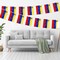 G128 Venezuela 	Venezuelan Bunting Banner | Flag 8.2 x 5.5 Inch, Full String 33 Feet | Printed 150D Polyester, Decorations For Bar, School, Festival Events Celebration